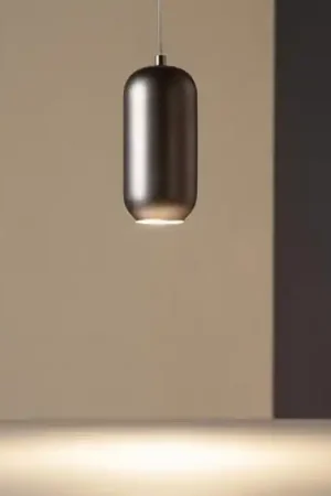 Subito Disponibile Lampada a sospensione bullet marrone metallizzato perenz