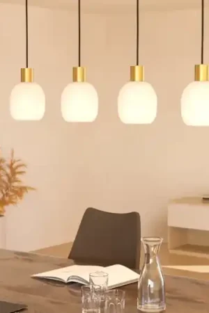 Eglo batista lampadario moderno binario 4 luci oro da tavolo Esclusivo