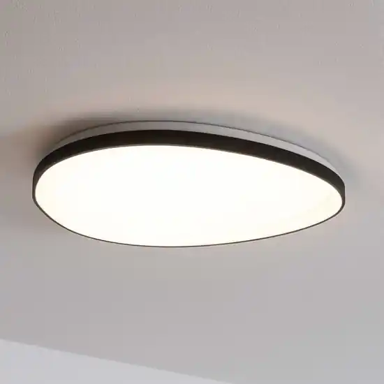 Nuovo Arrivo Ideal lux gemini pl d081 plafoniera moderna led nera led 41w 3000k