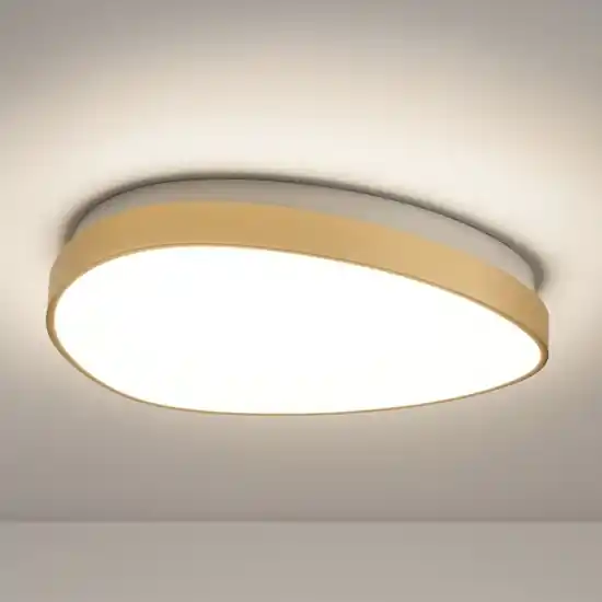 Professionale Plafoniera per soffitto led gemini pl d042 ideal lux ovale ottone 3000k