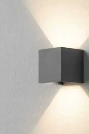Applique cubo led 6w 3000k antracite isyluce per esterno Soddisfatti O Rimborsati