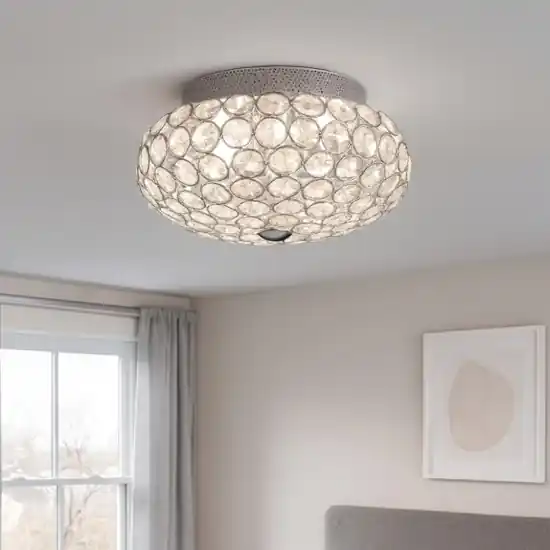 Ultime Pezzi King pl3 ideal lux plafoniera cromo e cristalli trasparenti molati
