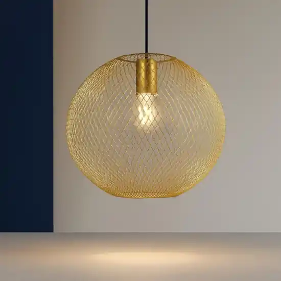 Net sp1 d29 ideal lux lampada a sospensione oro Ultima Occasione