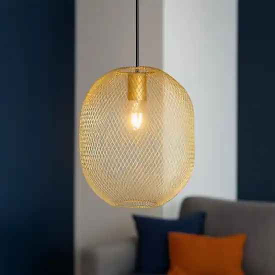 Net sp1 d24 lampada sospensione ideal lux rete oro Economico