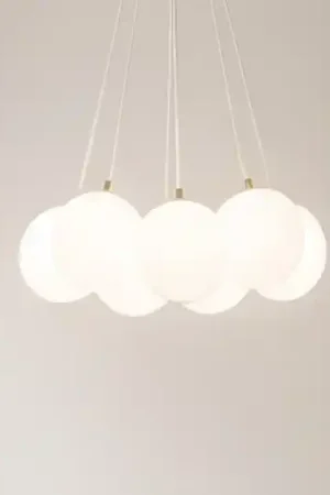 Vivida pearl lampadario oro vetro bianco led 36w 3000k Più Venduto