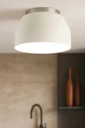 Plafoniera da cucina rotonda mug miloox design moderno tortora Miglior Prezzo
