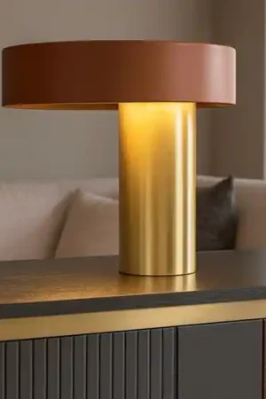 Miloox amanita lampada da tavolo ruggine oro design moderna Consegna Rapida