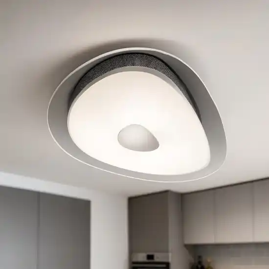 Geko pl4 ideal lux plafoniera design sagomato vetro bianco per soggiorno Esclusivo