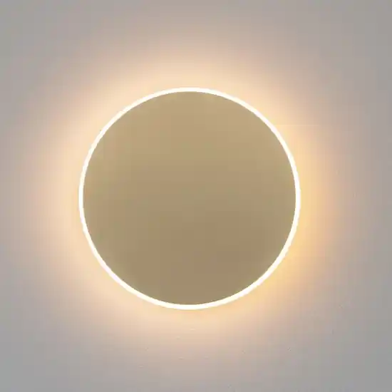 Offerta Applique cerchio 20cm oro led 12w 3000k moderno