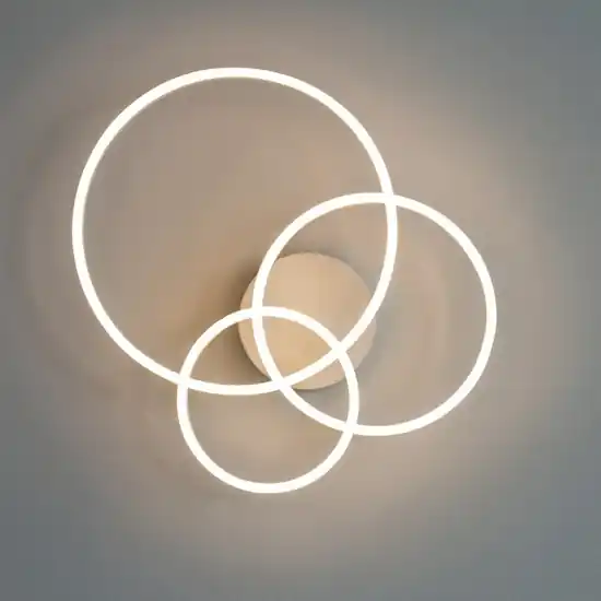 Ultimissimo Modello Ideal lux frame pl cerchio plafoniera cerchi led 41w 300k bianca per soggiorno