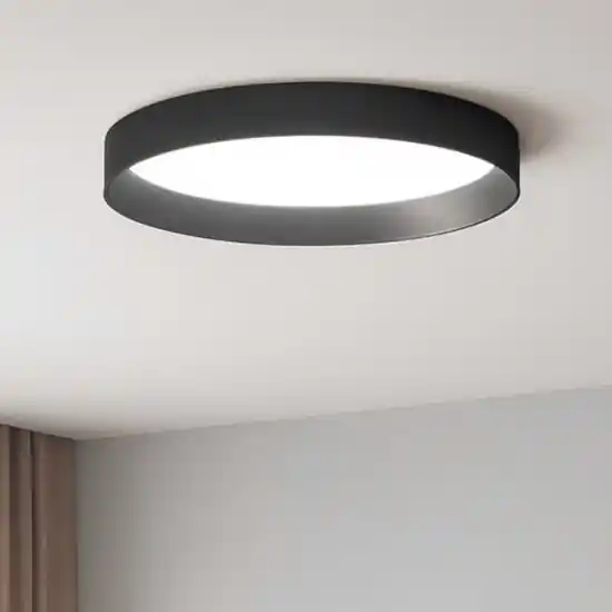 Vendita Finale Plafoniera per cucina fly pl d35 ideal lux led 18w 3000k nera doppia luce
