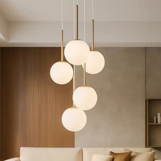 Occasione Imperdibile Maytoni basic form lampadario moderno colore bianco e oro