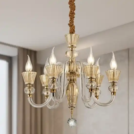Saldi Strauss sp6 ideal lux lampadario di cristallo 5 bracci trasparenti