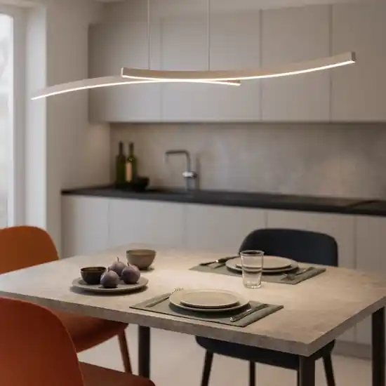 Lampadario vivida sabbia led 30w 3000k 4000k design hyperbola Prezzo Ridotto