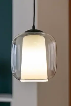 Lampada a sospensione vetro trasparente so verve 2 ondaluce Offerta Limitata