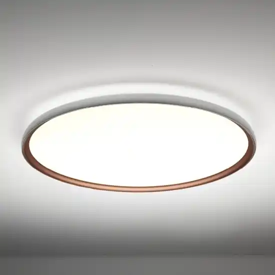 Plafoniera da cucina led 84w 3000k 4000k rotonda argento rame vivida atena Offerta Del Giorno