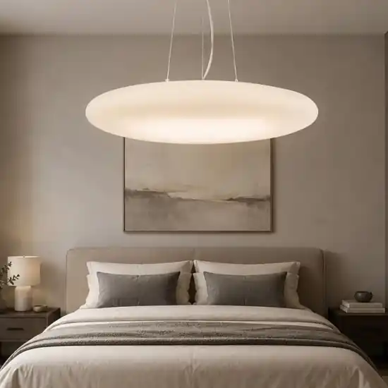 Smarties sp5 d60 lampadario per camera da letto vetro bianco ideal lux Offerta Del Giorno