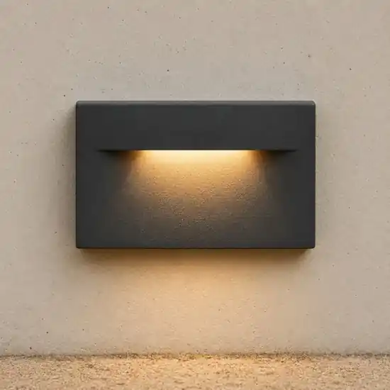 Popolare Segnapasso led 9w 3000k da esterno antracite fp