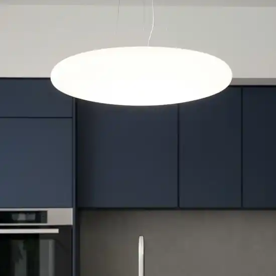 Smarties sp3 d50 ideal lux lampadario da cucina moderna vetro bianco Occasione Imperdibile