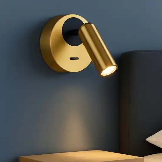 Ordina Subito Ideal lux bean ap round applique per comodino camera da letto led 3000k ottone