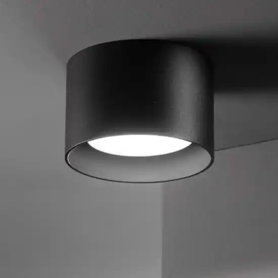 Spike pl1 nero ideal lux faretto da soffitto cilindro gx53 9w 3000k Offerta Del Giorno