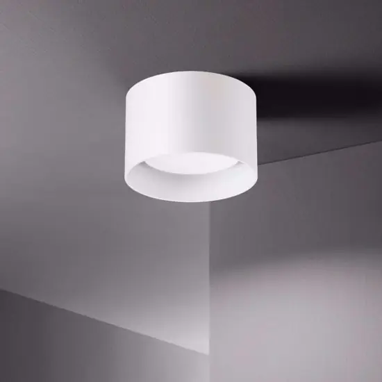 Ultimissimo Modello Ideal lux spike pl1 round bianco plafoniera rotonda gx53 led