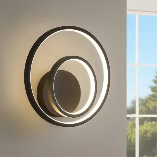 Promozione Esclusiva Applique oz ap on-off nero ideal lux led 28w 3000k design moderna