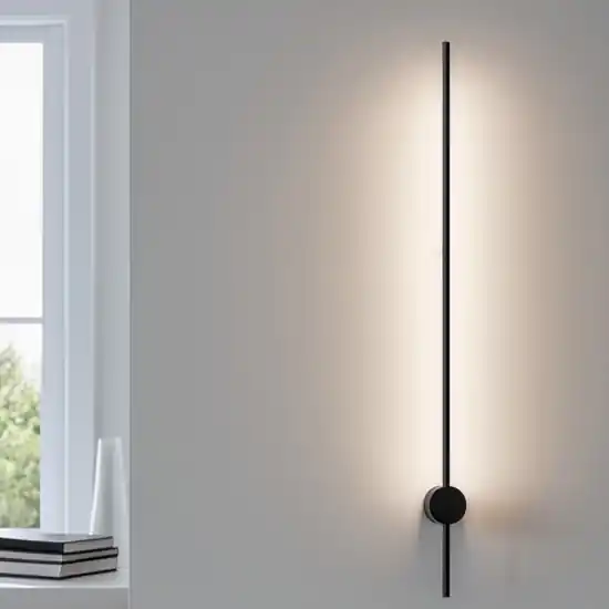 Nuova Collezione Applique essence ap2 20w 3000k nero ideal lux design moderna 124cm