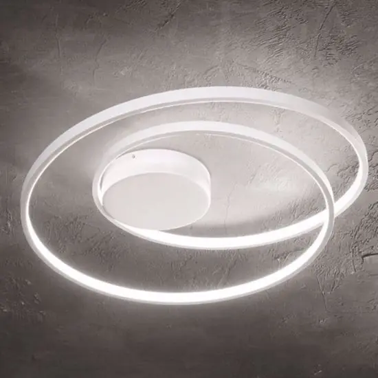 Ideal lux oz pl on-off bianco plafoniera da soffitto led 48w 3000k design moderna Affare