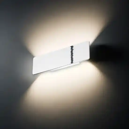 Applique zig zag ap1 d29 cromo ideal lux led 12,5w 3000k moderna Miglior Prezzo