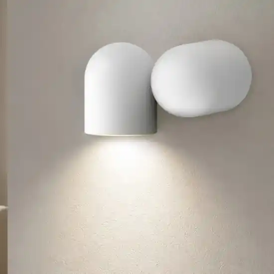 Esclusivo Applique bianco moderna luce orientabile per interni