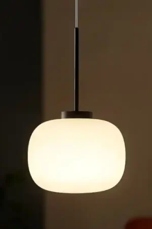 Miloox bombo lampada a sospensione moderna nera sfera vetro bianco Direttamente Dal Produttore