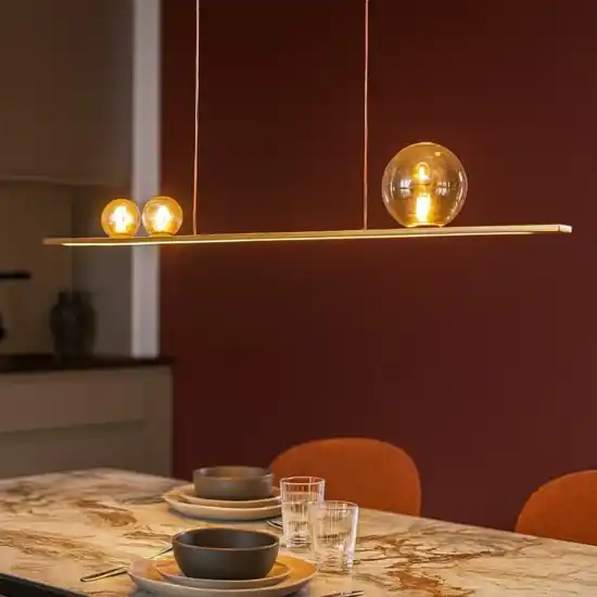 Vivida moonlight lampadario oro led 36w 3000k per cucina moderna Prezzo Scontato