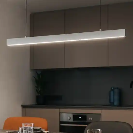 Vivida segmento lampadario per cucina titanio led 40w 2700k 3000k 4000k Prezzo Scontato
