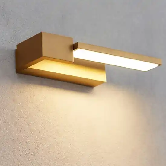 Applique da parete led 12w 3000k oro moderna orientabile Occasione