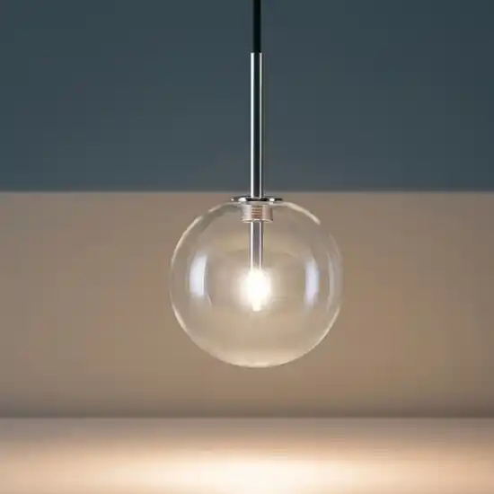 Spedito Oggi Equinoxe sp1 d25 cromo ideal lux lampada sfera boccia vetro