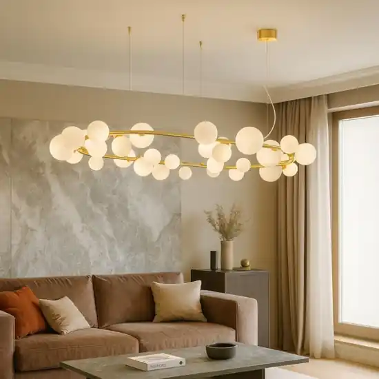 Perlage sp30 ideal lux lampadario moderno oro 30 luci Direttamente Dal Produttore