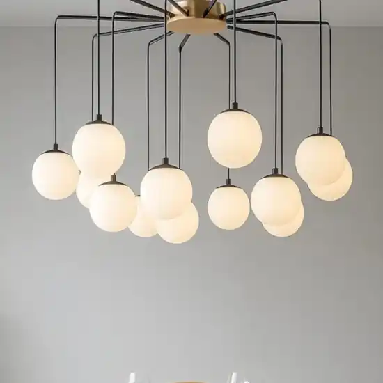 Solo Oggi Ideal lux rhapsody sp12 lampadario design moderno nero oro