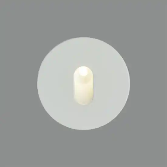 Economico Segnapasso led 3w 3000k cri90 rotondo bianco da incasso