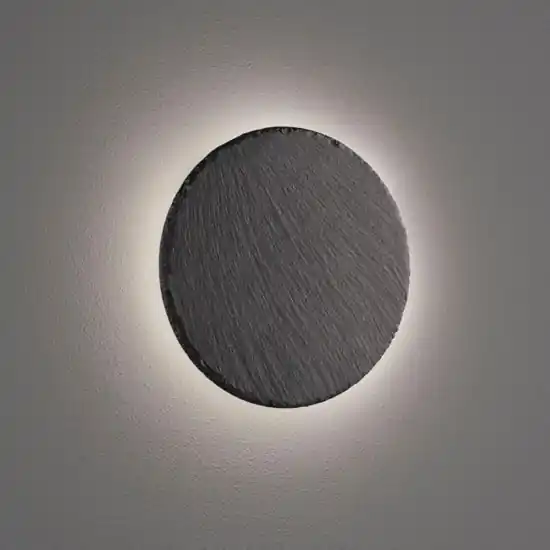 Applique cerchio di ardesia antracite led 9w 3000k dimmerabile Nuovo Arrivo
