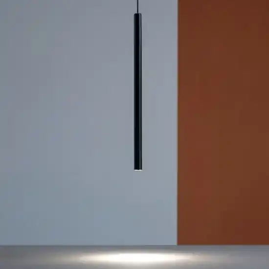 Ideal lux ultrathin sp d100 round nero lampada cilindro led 11,5w 3000k Offerta Lampo