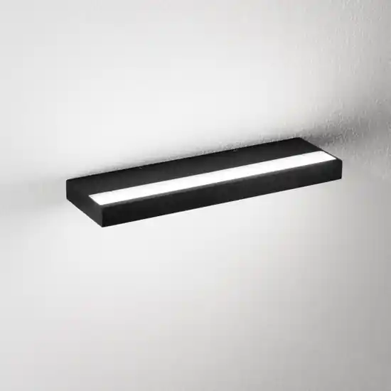 Nuova Collezione Applique isyluce duplex nero moderna led 40w 3000k-4000k