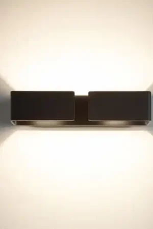 Acquista Ora Isyluce applique graffa nero led design moderna 40w 3000k
