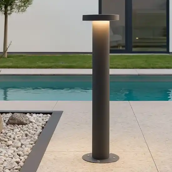 Prezzo Conveniente Lampione nero 60cm moderno da giardino led 7w 4000k fp