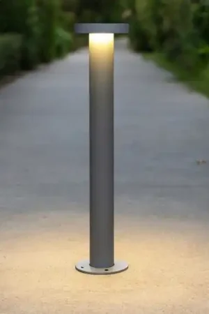 Vendita Finale Lampione da giardino moderno design grigio led 7w 3000k fp
