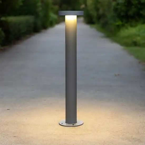 Vendita Finale Lampione da giardino moderno design grigio led 7w 3000k fp