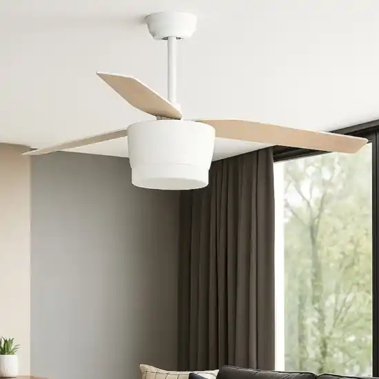Lampadario con ventilatore da soffitto 23mq pale di legno con telecomando Miglior Prezzo