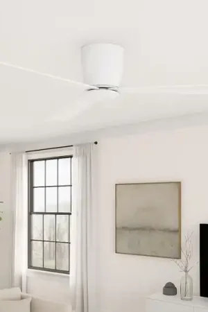 Ventilatore silenzioso da soffitto a pale bianco 28mq con telecomando Offerta Speciale