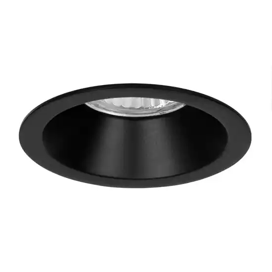 Faretto nero da incasso a soffitto rotondo Ultime Pezzi