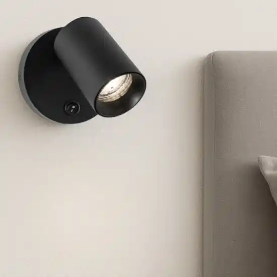 Applique nero luce orientabile per comodino camera da letto Scelto Dai Clienti